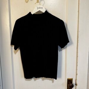 Requirements Black Short Sleeve Top